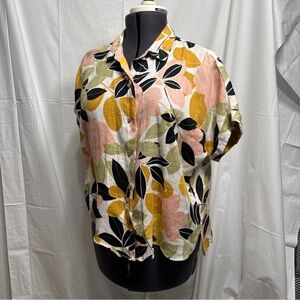 Rachel Zoe linen top